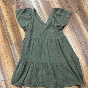 Old Navy Olive Green Mini Dress